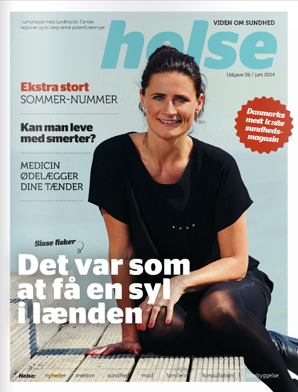 Sisse Fisker, TV-vært : Magasinet Helse : Lars H. Laursen 