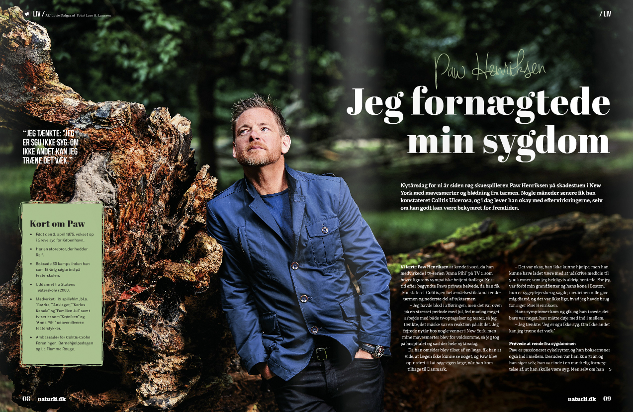 Paw Henriksen, skuespiller : Magasinet Naturli : Lars H. Laursen 